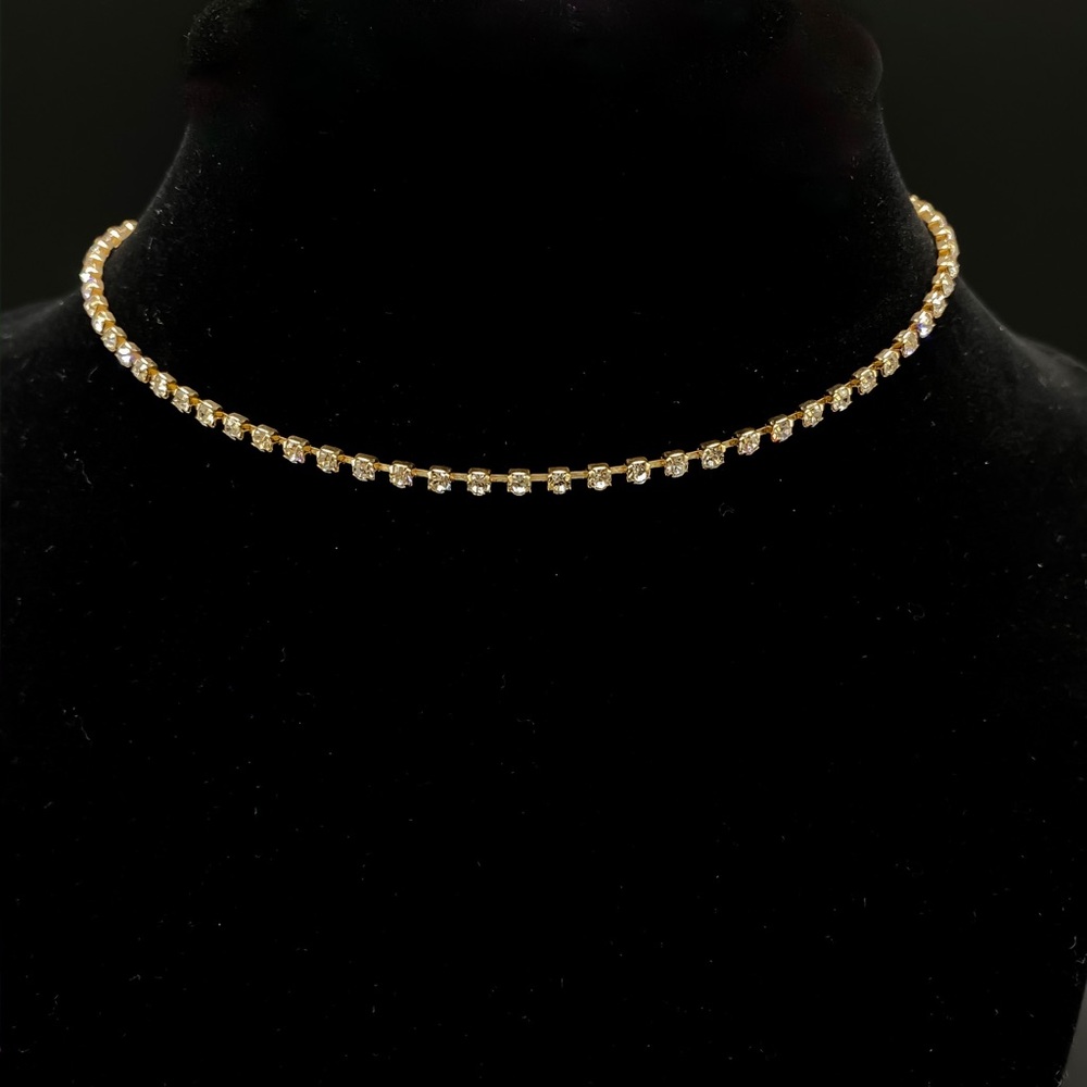 Gold Crystal Choker - Picture 6 of 8